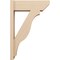 Ekena Millwork 8-in W x 24-in D x 36-in H Funston Slat Rough Cedar Woodgrain TimberThane Outlooker, Primed Tan OUTUR080X24X36FST24RCPR - alternate 2